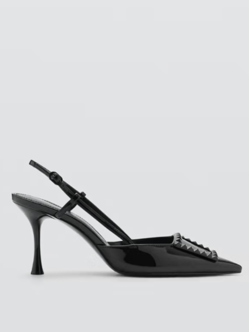 Mango Patent Leather Slingback Pumps
